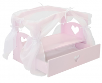 Кроватка с бельевым ящиком, цвет Мия Серия "Любимая кукла"