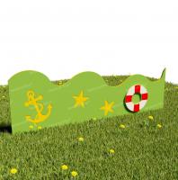 Забор из Экопластика "Большое плавание" (Модель1)