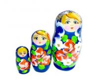 Матрешка 3 в 1 расписная