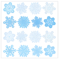 Набор наклеек "Снежинки"