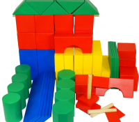 Конструктор детский "Строитель" напольный большой 73  элемента