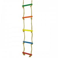 Лестница веревочная 5 перекладин (радуга)