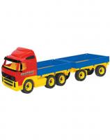 Автомобиль бортовой с прицепом (в сеточке)