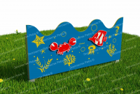 Забор из Экопластика "Подводный мир 1"