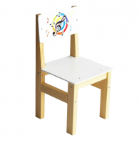 Стул детский деревянный для музыкального зала СКРИПИЧНЫЙ КЛЮЧ 0 ростовая группа