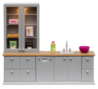 Игровой набор для кукольного домика «Кухонный набор с буфетом»
