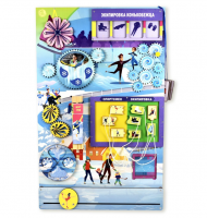 Дидактическая настенная панель / бизиборд КОНЬКОБЕЖНЫЙ СПОРТ. Серия МИР СПОРТА