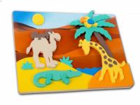 Мозаика мягкая - аппликация объемная "Африка"