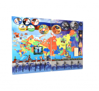 Бизиборд (дидактическая панель) настенный "Россия-гордость моя". Серия: Патриотическое воспитание