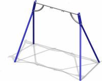 Качели на металлических стойках, без подвески