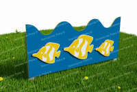 Забор из Экопластика  "Подводный мир 6"