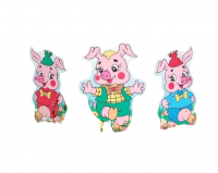 Композиция уличных фигур "Три поросенка"