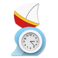 Настенные часы "Лодочка"