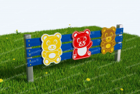 Забор из Экопластика "Мишки 2"