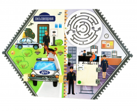 Бизиборд настенный ПОЛИЦЕЙСКИЙ. Серия ИЗУЧАЕМ ПРОФЕССИИ