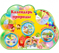 Стенд резной "Календарь природы" группа Бусинки