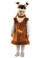 Костюм карнавальный "Белочка с грибком" (плюш)