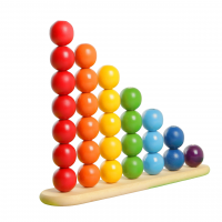 Пирамидка «Радуга с шариками»