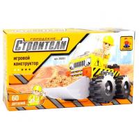 Конструктор "Стройка" бульдозер, 60 деталей