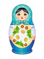 Уличная фигура "Матрешка с ромашками"