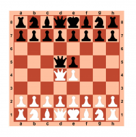 Доска шахматная демонстрационная ЦЕЛЬНАЯ 62 см