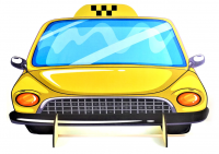 Ширма для сюжетно-ролевых игр ТАКСИ вид спереди