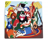 Рамка - вкладыш ГОЛОВОЛОМКА КОТИКИ (ХДФ, УФ печать)