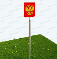 Флюгер патриотический "Герб России" из нержавеющей стали