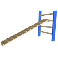 Доска с ребристой поверхностью с зацепами