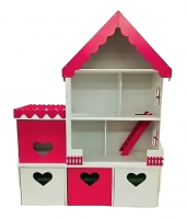 Кукольный домик -стеллаж с ящиками "Сказка"