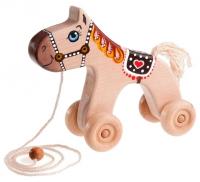 Деревянная каталка "Лошадка"