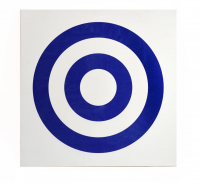 Мишень-щит для бросания мяча бело-синий