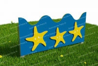 Забор из Экопластика "Подводный мир 4"