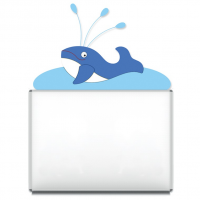 Декорация для магнитной доски "Кит"