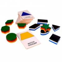 Деревянное 3D-лото "Геометрические фигуры"