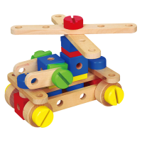 Конструктор в деревянной коробке "Строительный набор"