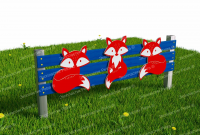 Забор из Экопластика "Лисички 2"