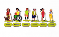 НАБОР ФИГУРОК ЛЮДЕЙ С ОГРАНИЧЕННЫМИ ВОЗМОЖНОСТЯМИ малый (фанера, УФ печать)
