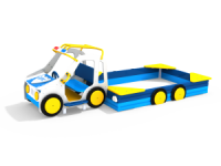 Песочница для детской площадки "Джип ДПС"