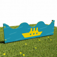 Забор из Экопластика "Кораблик" (Модель2)