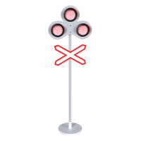 Светофор "ЖД переезд" мобильный светодиодный трехсигнальный (срок изготовления 30 раб. дней)