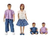 Игровой набор кукол «Семья с двумя малышами»