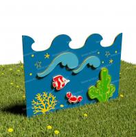 Забор из Экопластика "Водный мир"