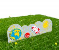 Забор из Экопластика "Космическое пространсто" (Модель9)