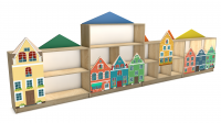 Стеллаж детский "Город"