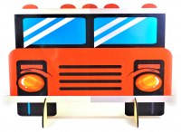 Ширма для сюжетно-ролевых игр ПОЖАРНАЯ МАШИНА вид спереди