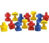 Развивающий набор для детей "Болтики и гайки", 72 шт